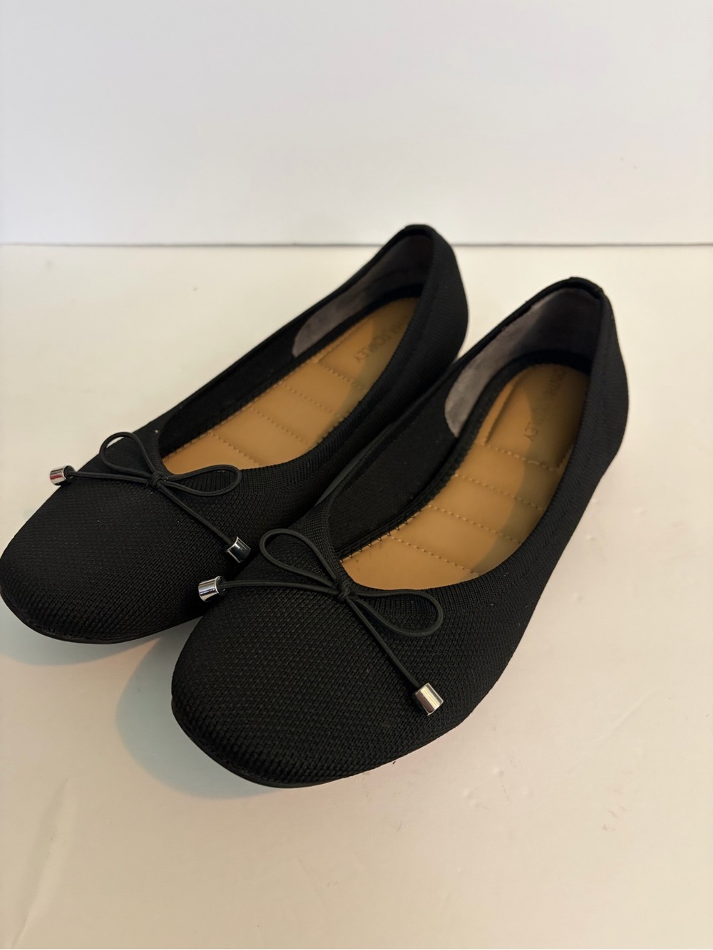 Cynthia Rowley ballet flats Scarlet knit comfortable slip on shoes black 8.5M